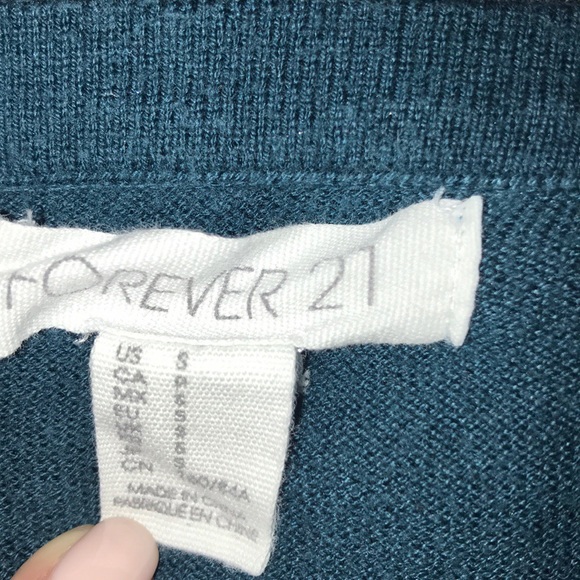 Forever 21 Teal Cardigan - Picture 4 of 4
